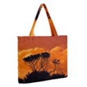 Trees Branches Sunset Sky Clouds Zipper Medium Tote Bag View2