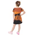 Trees Branches Sunset Sky Clouds Kids  Short Sleeve Velvet Dress View2