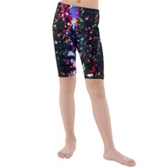 Abstract Background Celebration Kids  Mid Length Swim Shorts by Celenk