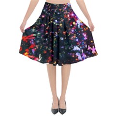 Abstract Background Celebration Flared Midi Skirt by Celenk