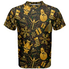 Christmas Background Men s Cotton Tee by Celenk