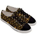 Christmas Background Men s Low Top Canvas Sneakers View3