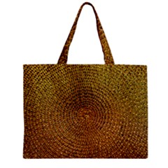 Background Gold Pattern Structure Zipper Mini Tote Bag by Celenk