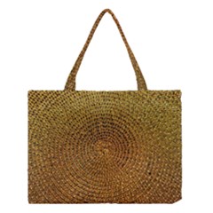 Background Gold Pattern Structure Medium Tote Bag by Celenk