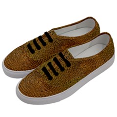 Background Gold Pattern Structure Men s Classic Low Top Sneakers