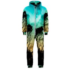 Trees Branches Branch Nature Hooded Jumpsuit (men)  by Celenk