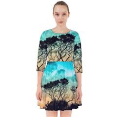 Trees Branches Branch Nature Smock Dress