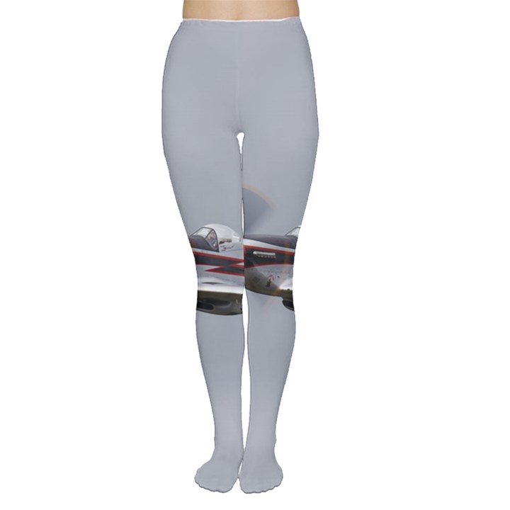 P-51 Mustang flying Women s Tights