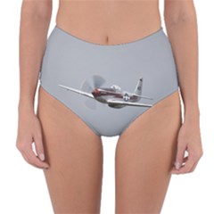 P-51 Mustang Flying Reversible High-waist Bikini Bottoms by Ucco