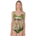 Beautiful Blue Eyed Bunny On Green Grass Princess Tank Leotard  View1