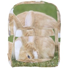 Beautiful Blue Eyed Bunny On Green Grass Full Print Backpack by Ucco