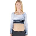 Ice, Snow And Moving Water Long Sleeve Crop Top View1