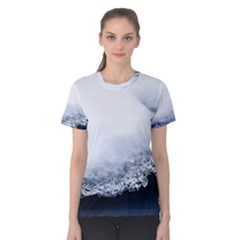 Ice, Snow And Moving Water Women s Cotton Tee