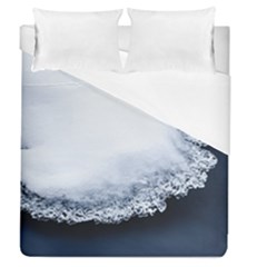 Ice, Snow And Moving Water Duvet Cover (queen Size) by Ucco