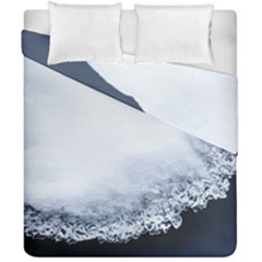 Ice, Snow And Moving Water Duvet Cover Double Side (california King Size)