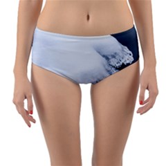 Ice, Snow And Moving Water Reversible Mid-waist Bikini Bottoms by Ucco