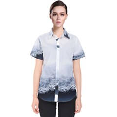 Ice, Snow And Moving Water Women s Short Sleeve Shirt