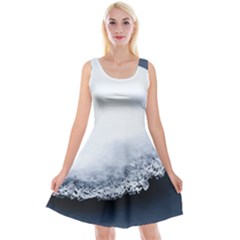 Ice, Snow And Moving Water Reversible Velvet Sleeveless Dress by Ucco