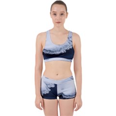 Ice, Snow And Moving Water Work It Out Sports Bra Set by Ucco