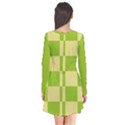 Green and yellow (square pattern) Flare Dress View2