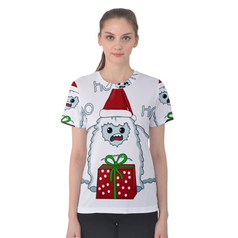 Yeti Xmas Women s Cotton Tee by Valentinaart