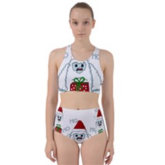 Yeti Xmas Racer Back Bikini Set by Valentinaart