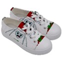 Yeti Xmas Kids  Low Top Canvas Sneakers View3