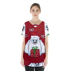 Yeti Xmas Skirt Hem Sports Top by Valentinaart