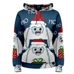 Yeti Xmas Women s Pullover Hoodie by Valentinaart