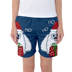 Yeti Xmas Women s Basketball Shorts by Valentinaart