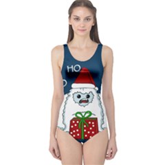 Yeti Xmas One Piece Swimsuit by Valentinaart