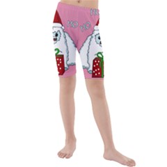 Yeti Xmas Kids  Mid Length Swim Shorts by Valentinaart