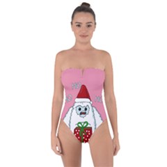 Yeti Xmas Tie Back One Piece Swimsuit by Valentinaart