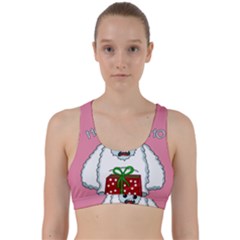 Yeti Xmas Back Weave Sports Bra by Valentinaart