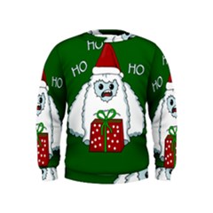 Yeti Xmas Kids  Sweatshirt by Valentinaart