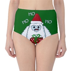 Yeti Xmas High-waist Bikini Bottoms by Valentinaart