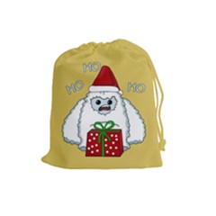 Yeti Xmas Drawstring Pouches (Large) 