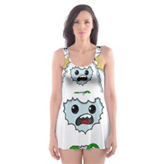 Yeti Xmas Skater Dress Swimsuit