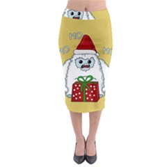 Yeti Xmas Midi Pencil Skirt