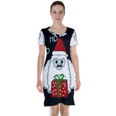 Yeti Xmas Short Sleeve Nightdress by Valentinaart