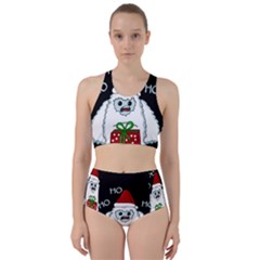 Yeti Xmas Racer Back Bikini Set by Valentinaart