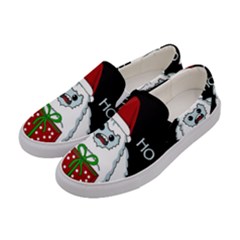 Yeti Xmas Women s Canvas Slip Ons by Valentinaart