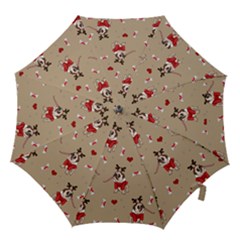 Pug Xmas Pattern Hook Handle Umbrellas (Medium)