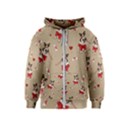 Pug Xmas Pattern Kids  Zipper Hoodie View1