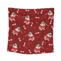 Pug Xmas Pattern Square Tapestry (Small) View1