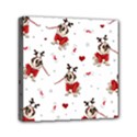 Pug Xmas Pattern Mini Canvas 6  x 6  View1