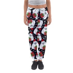 Yeti Xmas Pattern Women s Jogger Sweatpants by Valentinaart