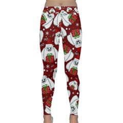 Yeti Xmas Pattern Classic Yoga Leggings by Valentinaart