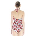 Yeti Xmas pattern Halter Swimsuit View2