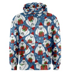 Yeti Xmas Pattern Men s Pullover Hoodie by Valentinaart